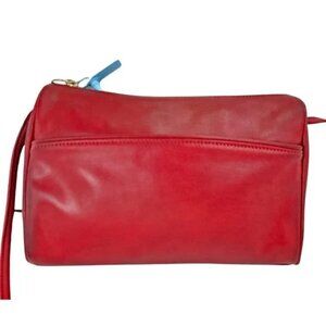 COACH Vintage Red Slim Zip Crossbody